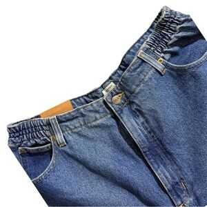L.L.Bean Original Fit Relaxed Jeans Womens 18 High Rise Elastic Waist Denim NWOT